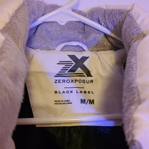 White/Gray Ski Jacket Puffer Coat ZeroXposure - Picture 8 of 8